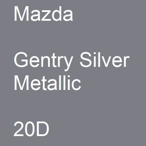 Mazda, Gentry Silver Metallic, 20D.